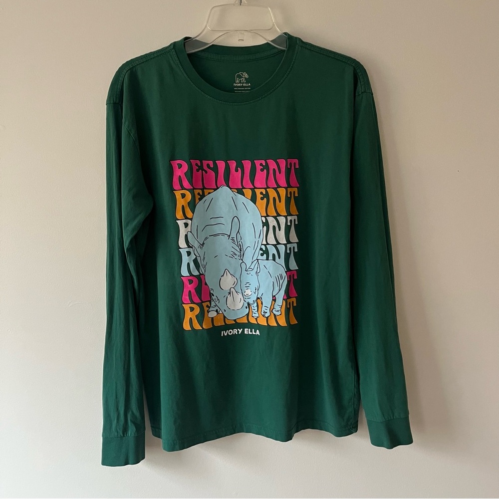 Ivory Ella Rhino Long Sleeve T-Shirt S